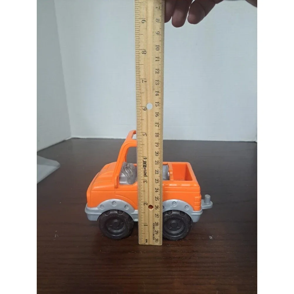2017 Fisher Price Little People Orange Truck -plastic